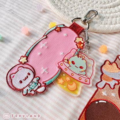 Space Explorer Pin holder Fabric Charm