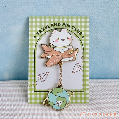 World Traveler Pin