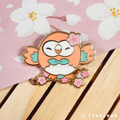 Rowlet Garden Friend Enamel Pin
