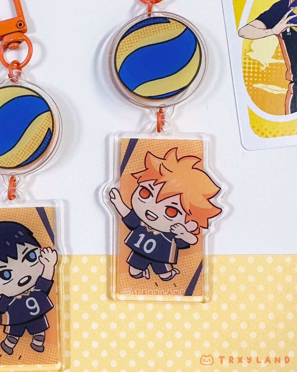 HQ Spinning Charm - Kageyama OR Hinata