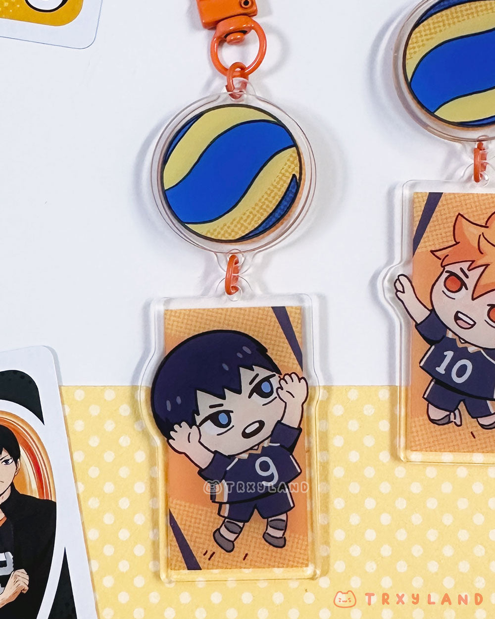 HQ Spinning Charm - Kageyama OR Hinata