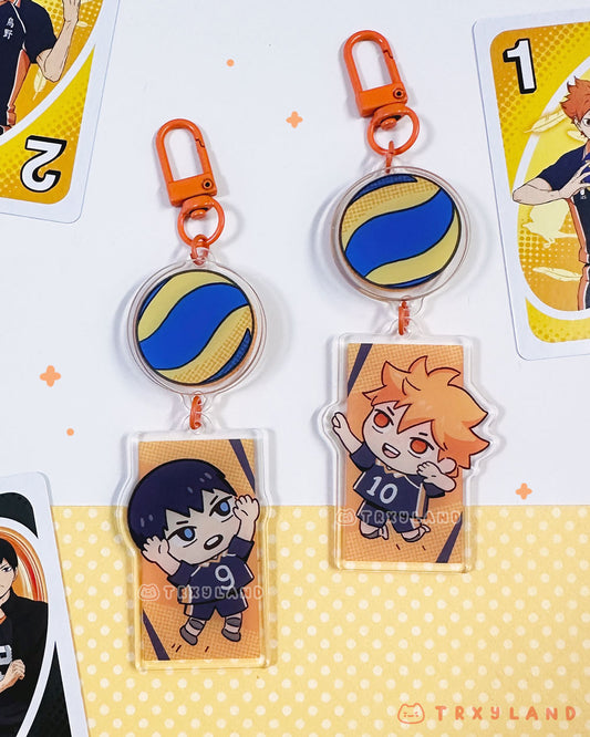 HQ Spinning Charm - Kageyama OR Hinata