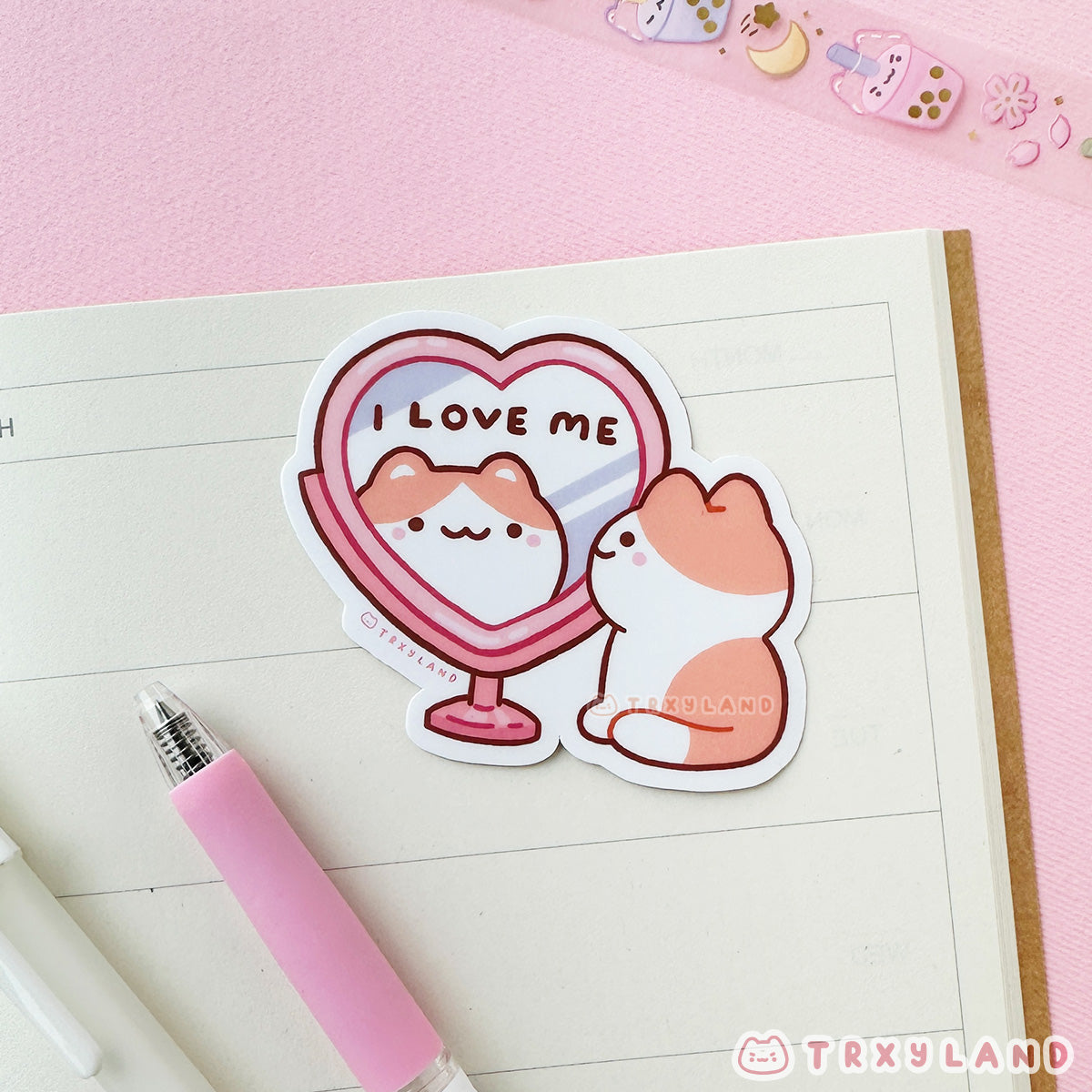 I love Me Vinyl Sticker