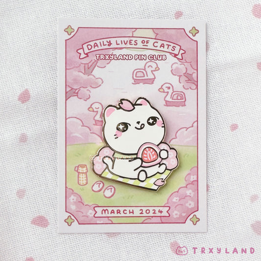 Picnic Kitty Pin