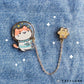 Astro Kitty Chain-link Enamel Pin