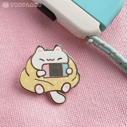Purrito Gamer Kitty A Enamel Pin