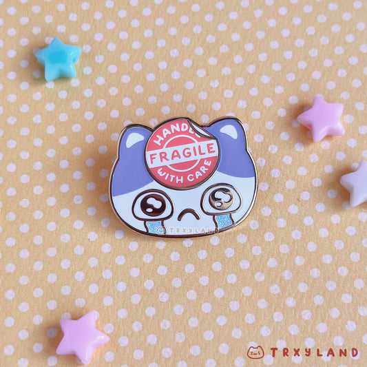 Fragile Enamel Pin
