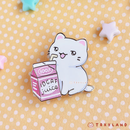 IDGAF Juice Enamel Pin