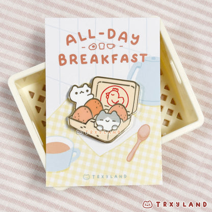 Egg Carton Enamel Pin