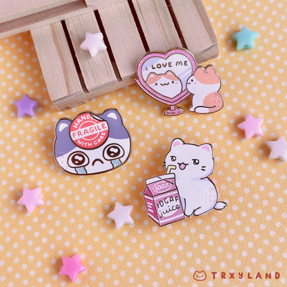Fragile Enamel Pin