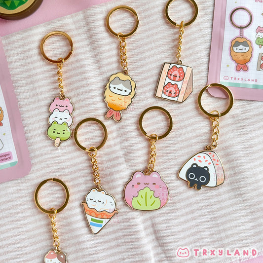 Snack Break Mystery Enamel Charm - Neko Mart Series