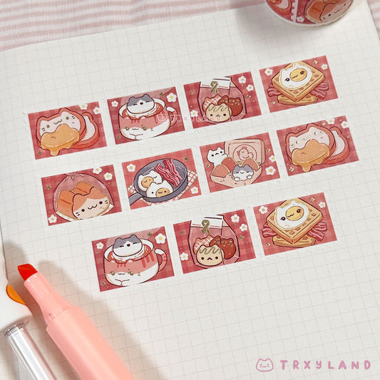 All-day Breakfast Stamp Washi Tape