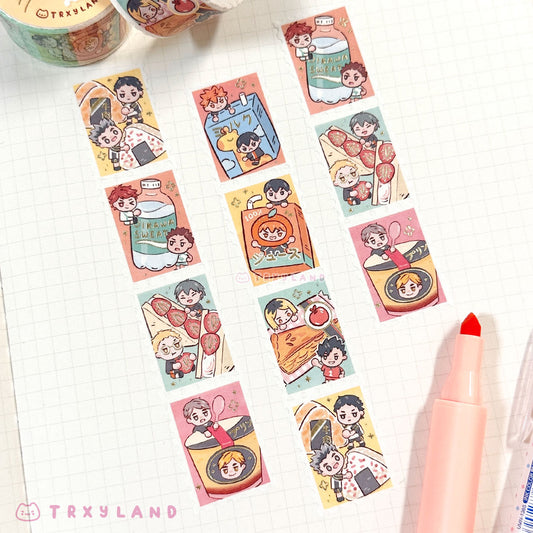Snack Break Haikyuu V2 Foil Stamp Washi Tape