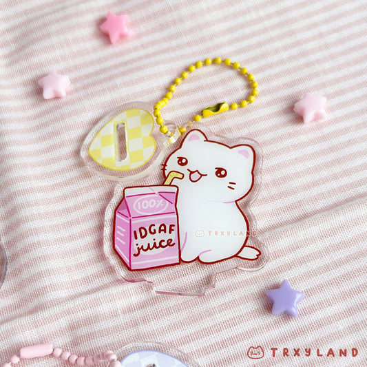 IDGAF Juice Acrylic Charm & Standee