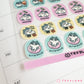 9to5 Planner Clear Sticker Sheet