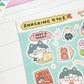 9to5 Snacking Clear Sticker Sheet