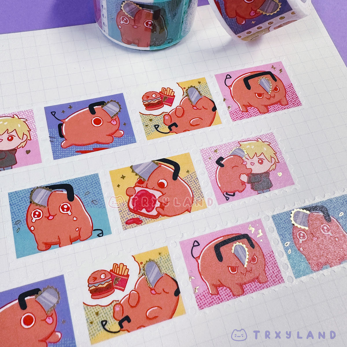 Pochita's Dream Foil Stamp Washi Tape