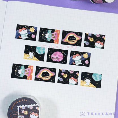 Astro Kitty Foil Stamp Washi Tape