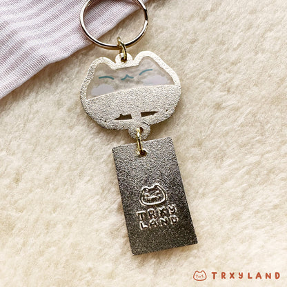Enamel Keyring - Seaside Soft Serve Wind Chime