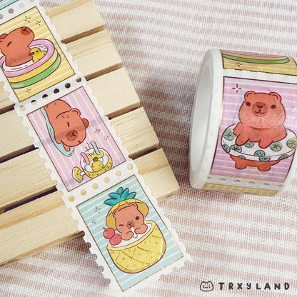 Capy Summer Stamp Washi Tape