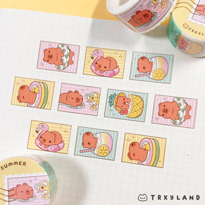 Capy Summer Stamp Washi Tape
