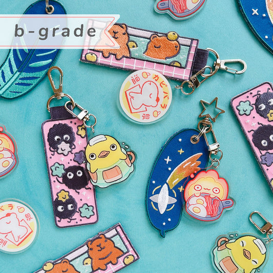 B-grade Embroidery Keyring & Charm