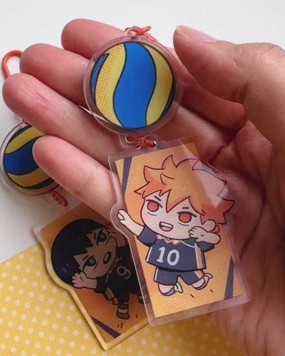 HQ Spinning Charm - Kageyama OR Hinata