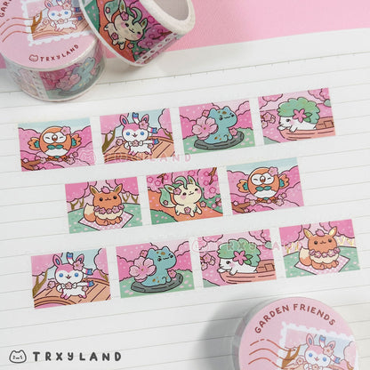Garden Friends Foil Stamp Washi Tape