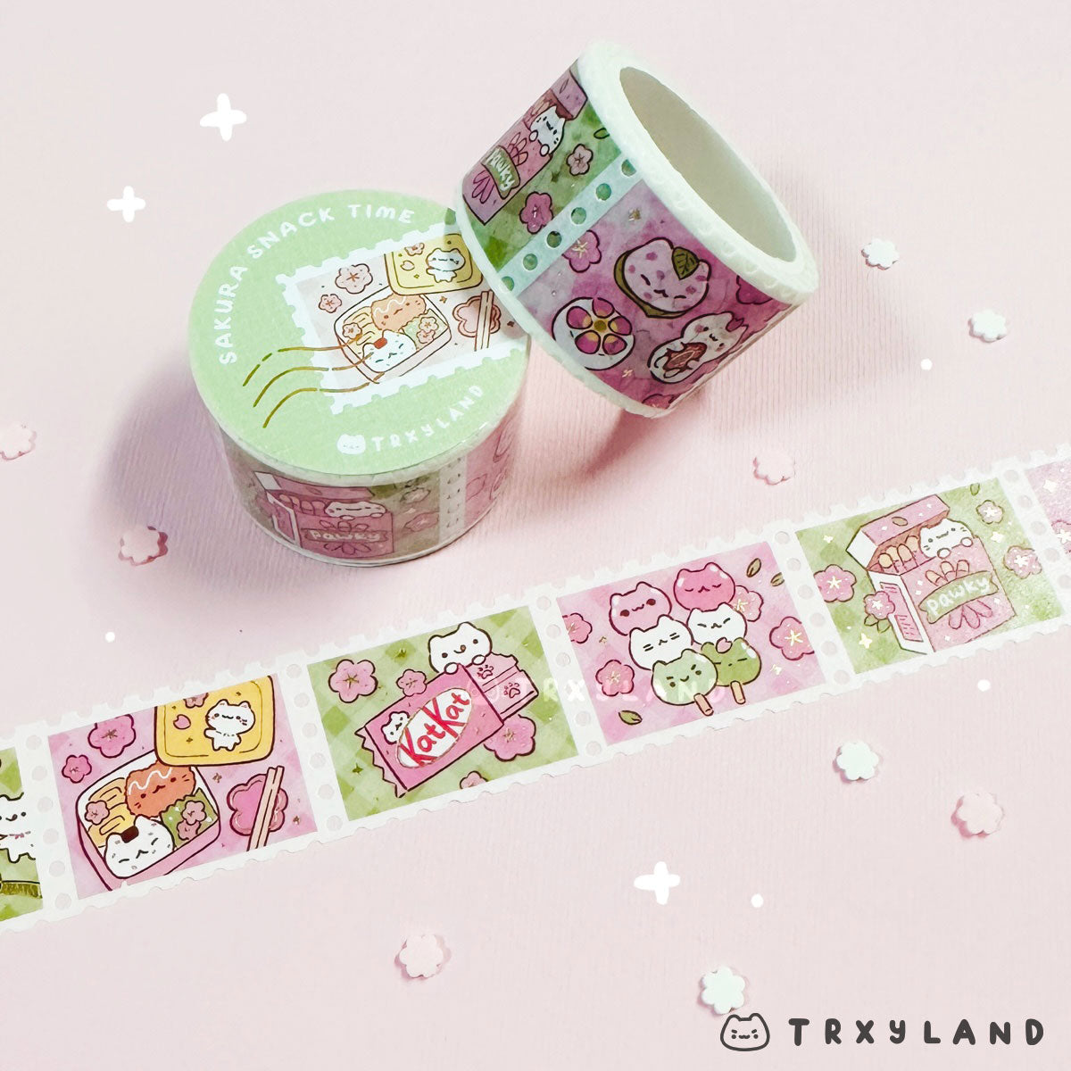 Sakura Snack Time Foil Stamp Washi Tape