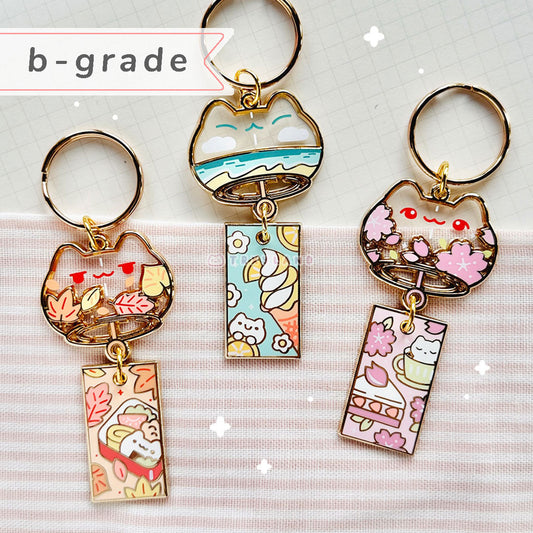 B-grade Enamel Keyring - Wind Chimes