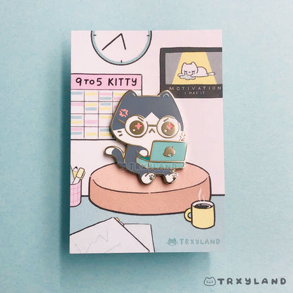 9 To 5 Kitty Series Bundle - Enamel Pins