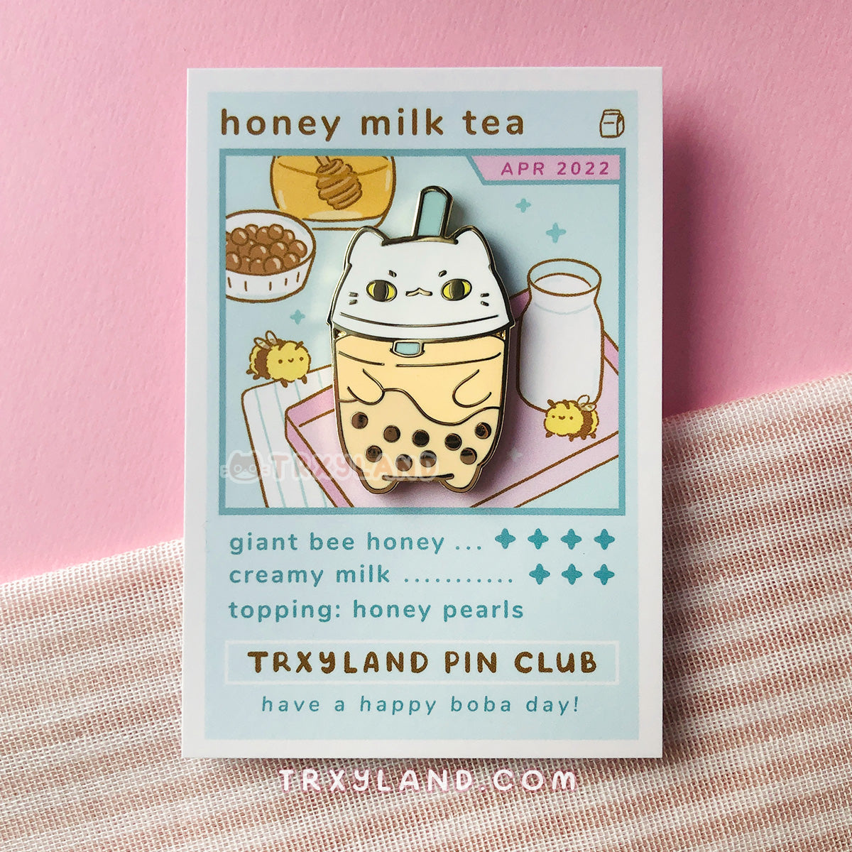 Honey Milk Tea Pin