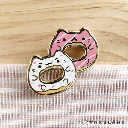 Kitty Bakery Series SUPER Bundle - 4 Enamel Pins + Clear Foil Washi