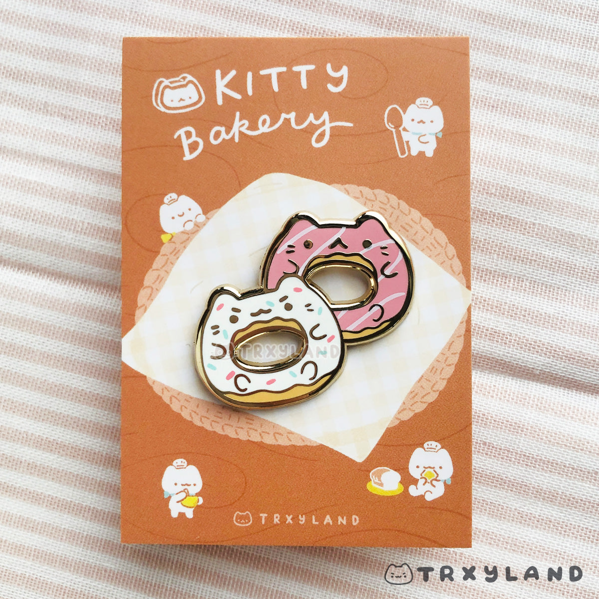 Donut Kitty Enamel Pin