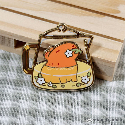 Teapot Capy Enamel Pin