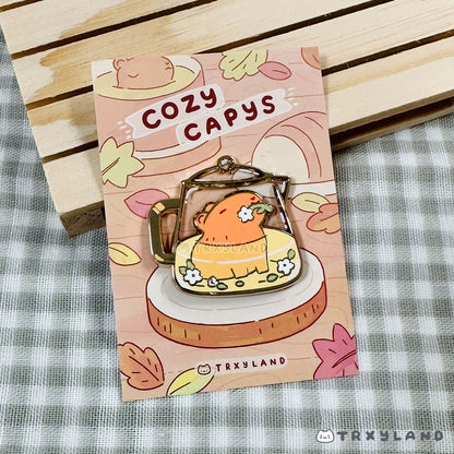 Teapot Capy Enamel Pin