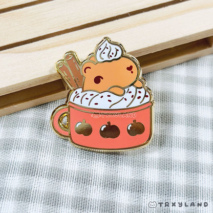 Hot Choco Capy Enamel Pin