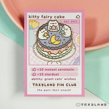 Kitty Fairy Cake Pin