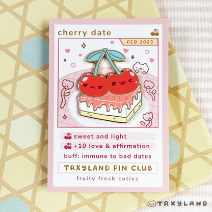 Cherry Date Pin