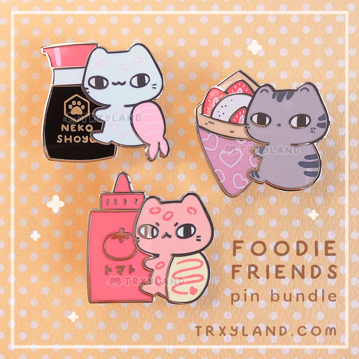 Foodie Friends Series Bundle - Enamel Pins