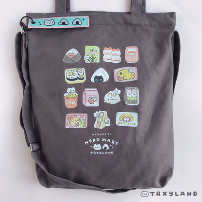 Neko Mart Tote Bag (Gray)