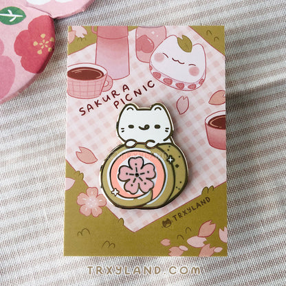 Matcha Roll Enamel Pin