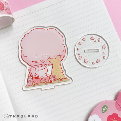Sakura Picnic Memo Stand