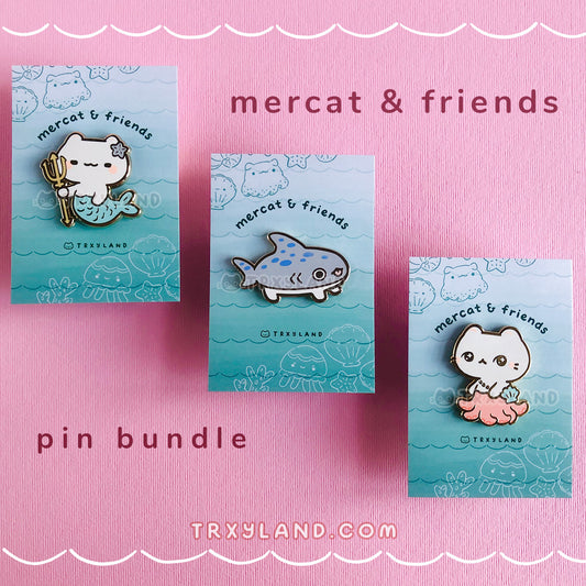 Mercat & Friends Series Bundle - Enamel Pins