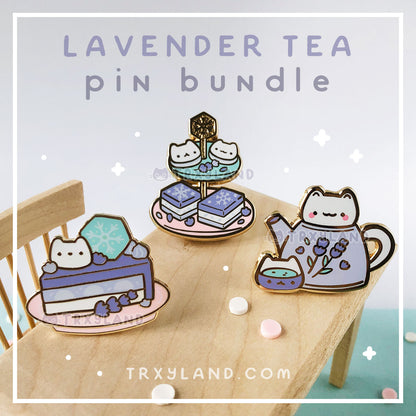 Lavender Tea Series Bundle - Enamel Pins