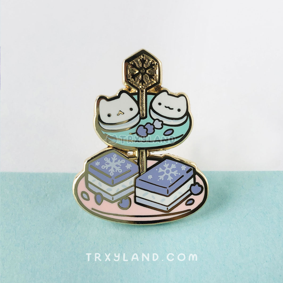 Lavender Tea SUPER Bundle - 3 Enamel Pins + Clear Foil Tape