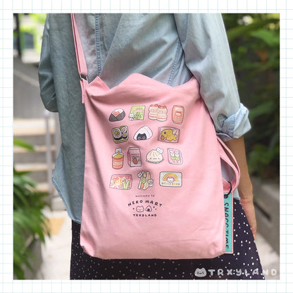 Neko Mart Tote Bag (Pink)
