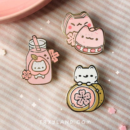 Peach Soda Enamel Pin