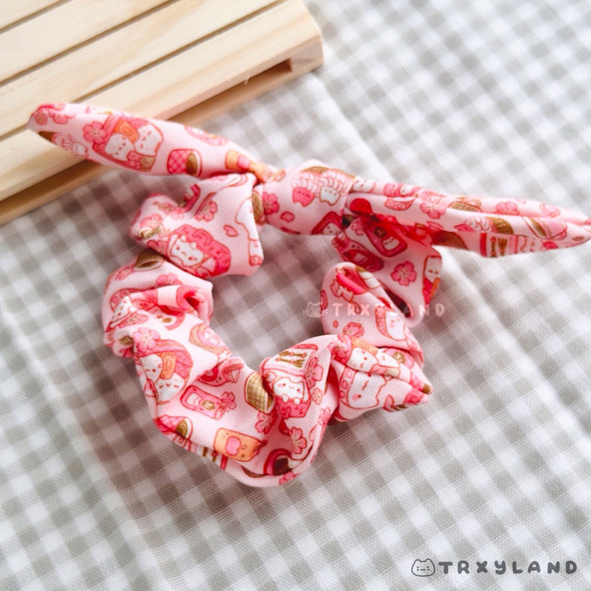 Sakura Picnic Scrunchie