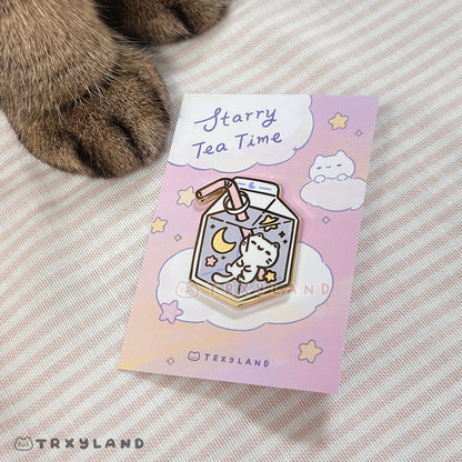 Milky Carton Enamel Pin